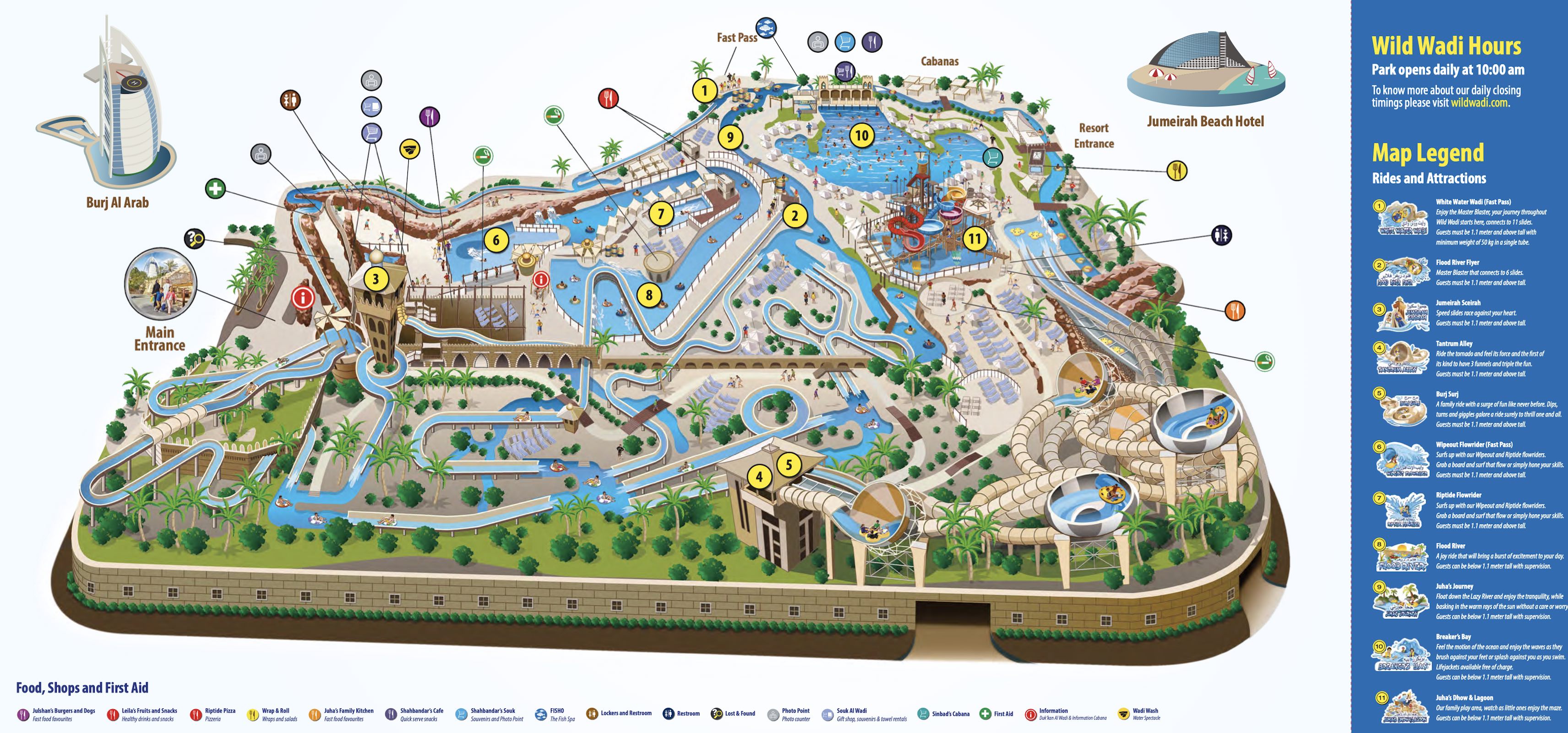 Wild Wadi is an outdoor water park in Dubai